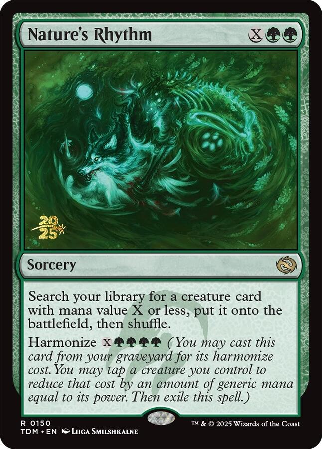 Nature's Rhythm [Tarkir: Dragonstorm Prerelease Promos] | The Time Vault CA