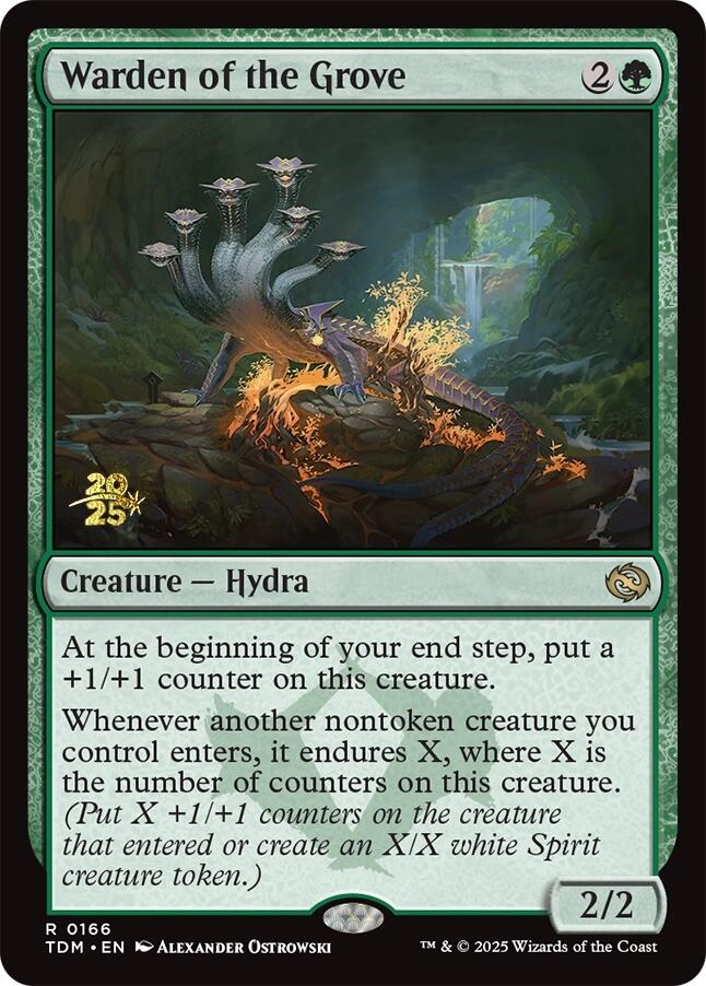 Warden of the Grove [Tarkir: Dragonstorm Prerelease Promos] | The Time Vault CA