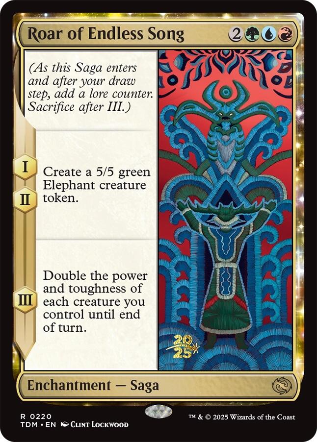 Roar of Endless Song [Tarkir: Dragonstorm Prerelease Promos] | The Time Vault CA