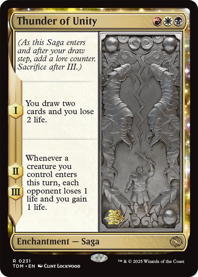 Thunder of Unity [Tarkir: Dragonstorm Prerelease Promos] | The Time Vault CA