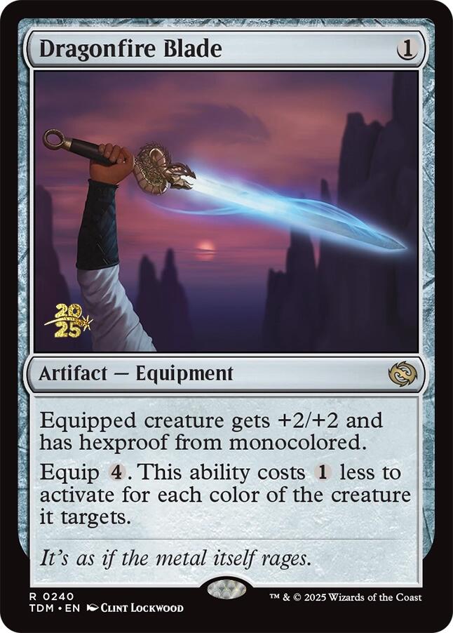 Dragonfire Blade [Tarkir: Dragonstorm Prerelease Promos] | The Time Vault CA