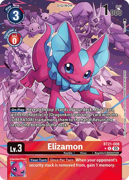 Elizamon [BT21-008] (Alternate Art) [World Convergence] | The Time Vault CA