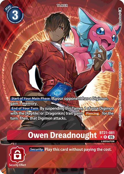 Owen Dreadnought [BT21-081] (Alternate Art) [World Convergence] | The Time Vault CA