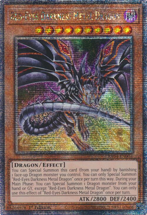 Red-Eyes Darkness Metal Dragon (Alternate Art) [RA04-EN003] Quarter Century Secret Rare | The Time Vault CA