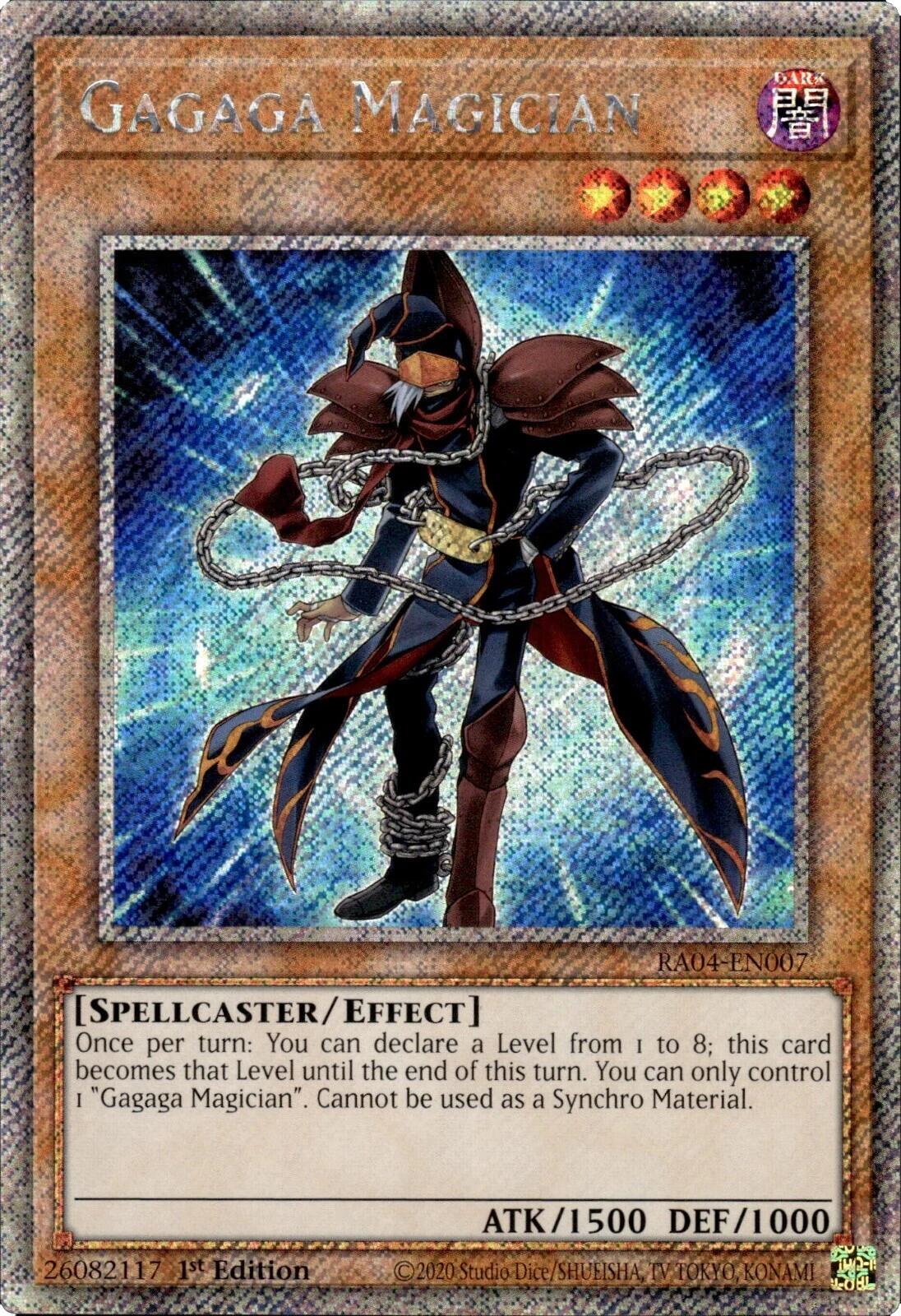 Gagaga Magician [RA04-EN007] Platinum Secret Rare | The Time Vault CA