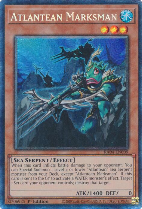 Atlantean Marksman [RA04-EN009] Prismatic Collector's Rare | The Time Vault CA