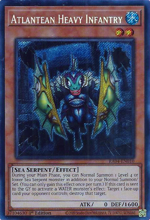 Atlantean Heavy Infantry [RA04-EN010] Secret Rare | The Time Vault CA