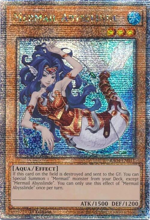 Mermail Abysslinde [RA04-EN011] Quarter Century Secret Rare | The Time Vault CA