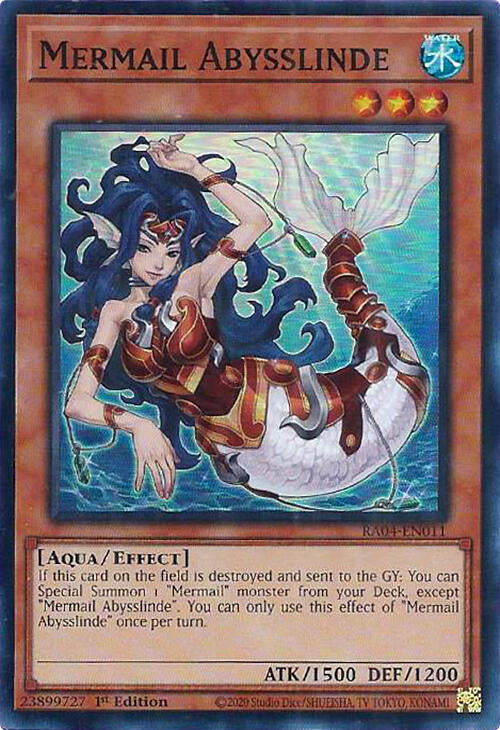 Mermail Abysslinde [RA04-EN011] Super Rare | The Time Vault CA