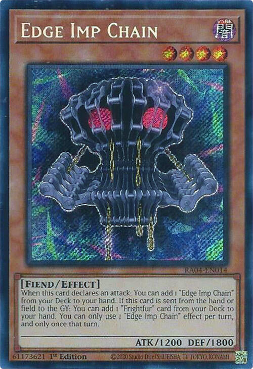 Edge Imp Chain [RA04-EN014] Secret Rare | The Time Vault CA