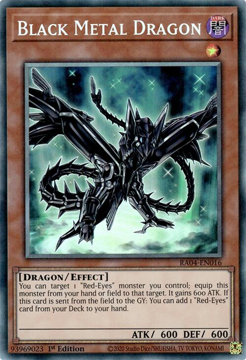 Black Metal Dragon [RA04-EN016] Prismatic Collector's Rare | The Time Vault CA