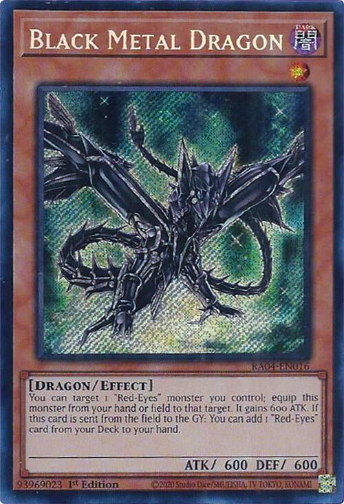 Black Metal Dragon [RA04-EN016] Secret Rare | The Time Vault CA
