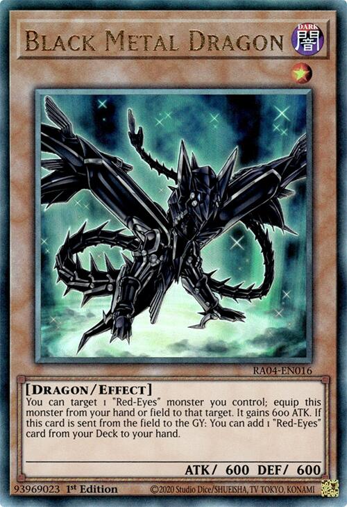Black Metal Dragon [RA04-EN016] Prismatic Ultimate Rare | The Time Vault CA