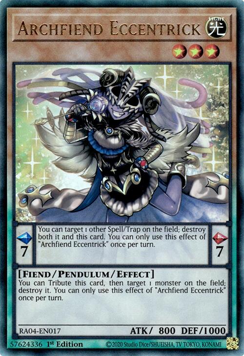 Archfiend Eccentrick [RA04-EN017] Prismatic Ultimate Rare | The Time Vault CA