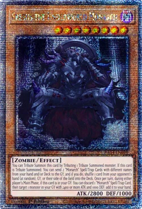 Erebus the Underworld Monarch [RA04-EN019] Quarter Century Secret Rare | The Time Vault CA