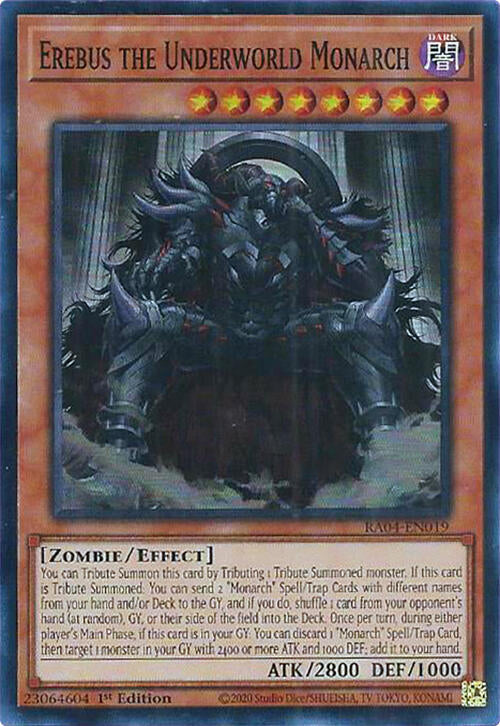 Erebus the Underworld Monarch [RA04-EN019] Super Rare | The Time Vault CA
