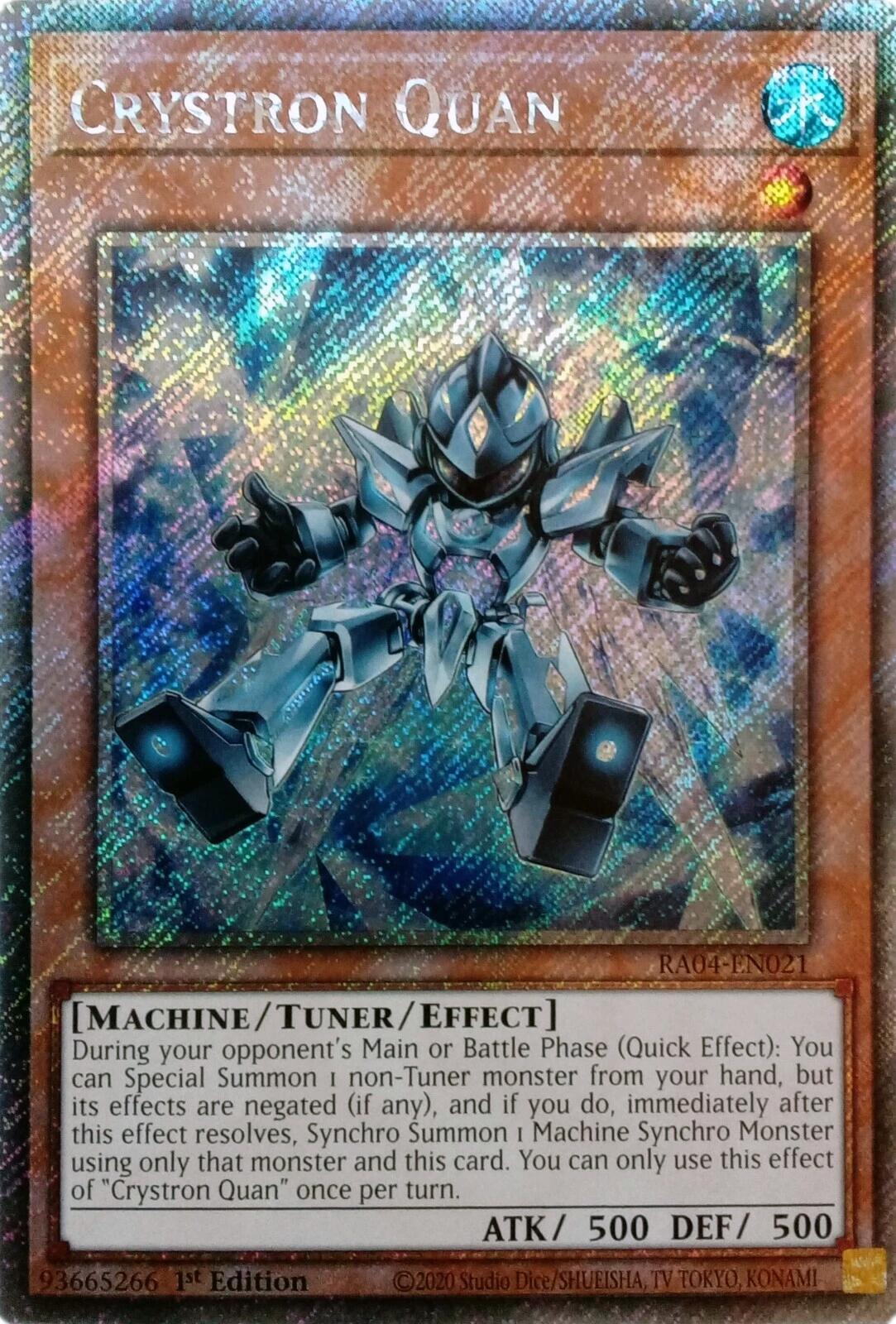 Crystron Quan [RA04-EN021] Platinum Secret Rare | The Time Vault CA