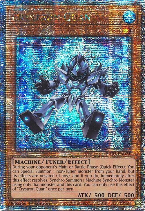 Crystron Quan [RA04-EN021] Quarter Century Secret Rare | The Time Vault CA