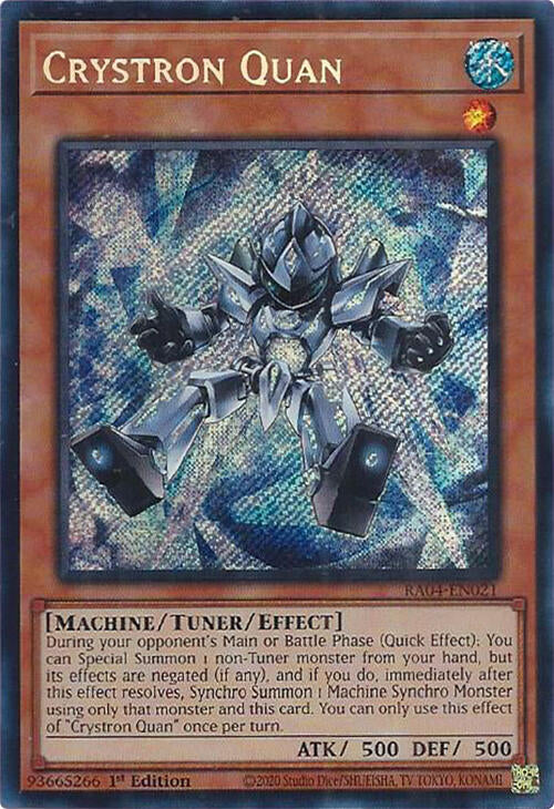 Crystron Quan [RA04-EN021] Secret Rare | The Time Vault CA