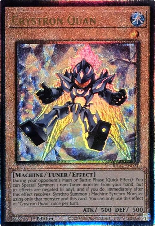 Crystron Quan [RA04-EN021] Prismatic Ultimate Rare | The Time Vault CA
