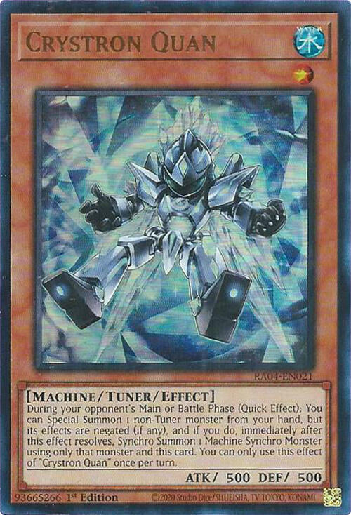 Crystron Quan [RA04-EN021] Ultra Rare | The Time Vault CA