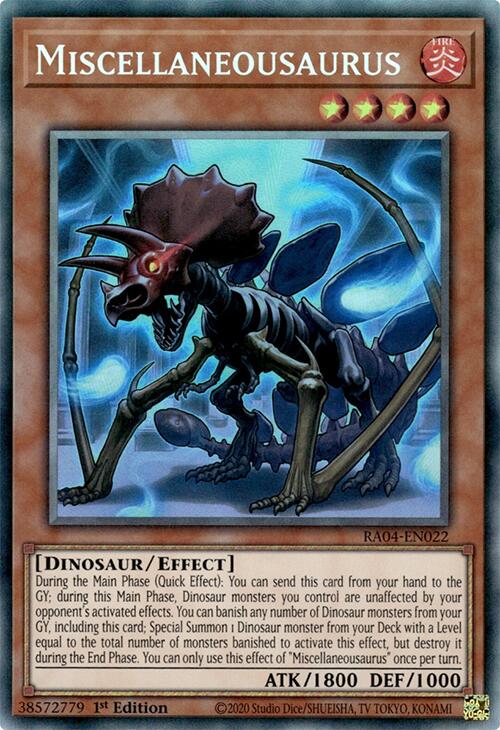Miscellaneousaurus [RA04-EN022] Prismatic Collector's Rare | The Time Vault CA