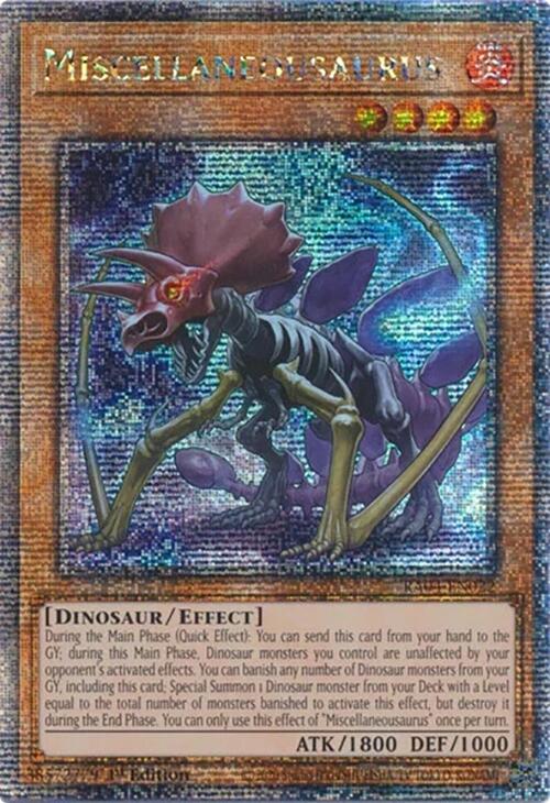 Miscellaneousaurus [RA04-EN022] Quarter Century Secret Rare | The Time Vault CA