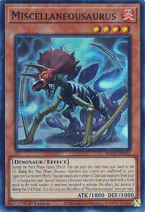 Miscellaneousaurus [RA04-EN022] Super Rare | The Time Vault CA