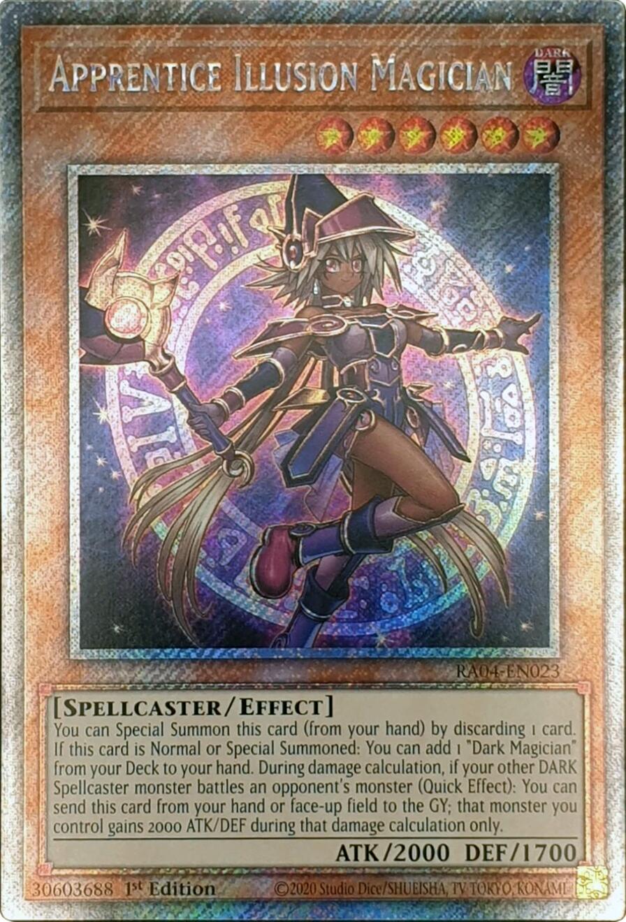 Apprentice Illusion Magician [RA04-EN023] Platinum Secret Rare | The Time Vault CA