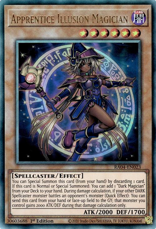 Apprentice Illusion Magician [RA04-EN023] Prismatic Ultimate Rare | The Time Vault CA
