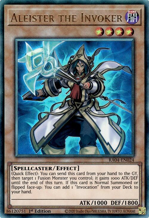 Aleister the Invoker (Alternate Art) [RA04-EN024] Prismatic Ultimate Rare | The Time Vault CA