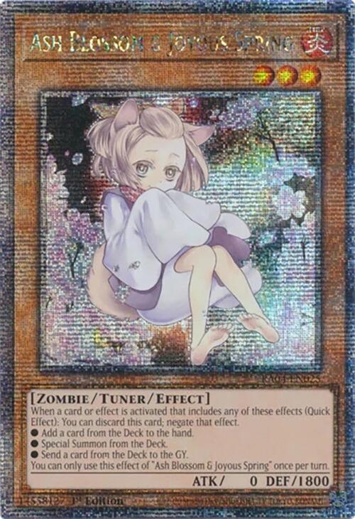 Ash Blossom & Joyous Spring (Alternate Art) [RA04-EN025] Quarter Century Secret Rare | The Time Vault CA