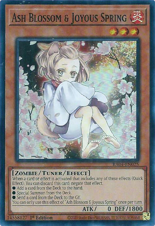 Ash Blossom & Joyous Spring (Alternate Art) [RA04-EN025] Super Rare | The Time Vault CA
