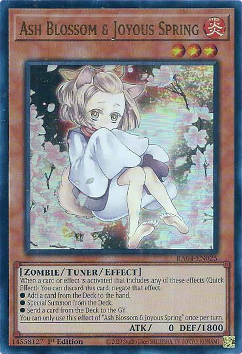 Ash Blossom & Joyous Spring (Alternate Art) [RA04-EN025] Ultra Rare | The Time Vault CA