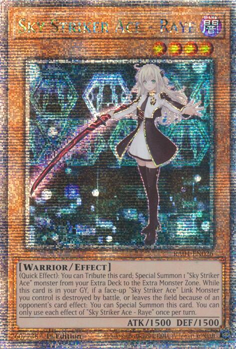 Sky Striker Ace - Raye [RA04-EN026] Quarter Century Secret Rare | The Time Vault CA