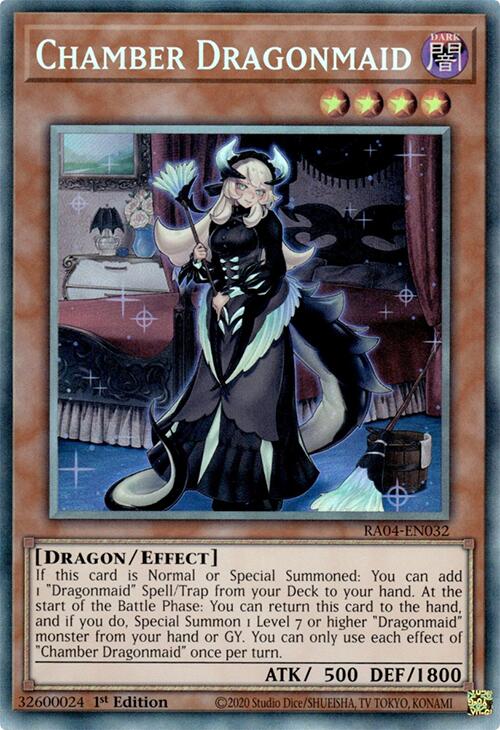 Chamber Dragonmaid [RA04-EN032] Prismatic Collector's Rare | The Time Vault CA