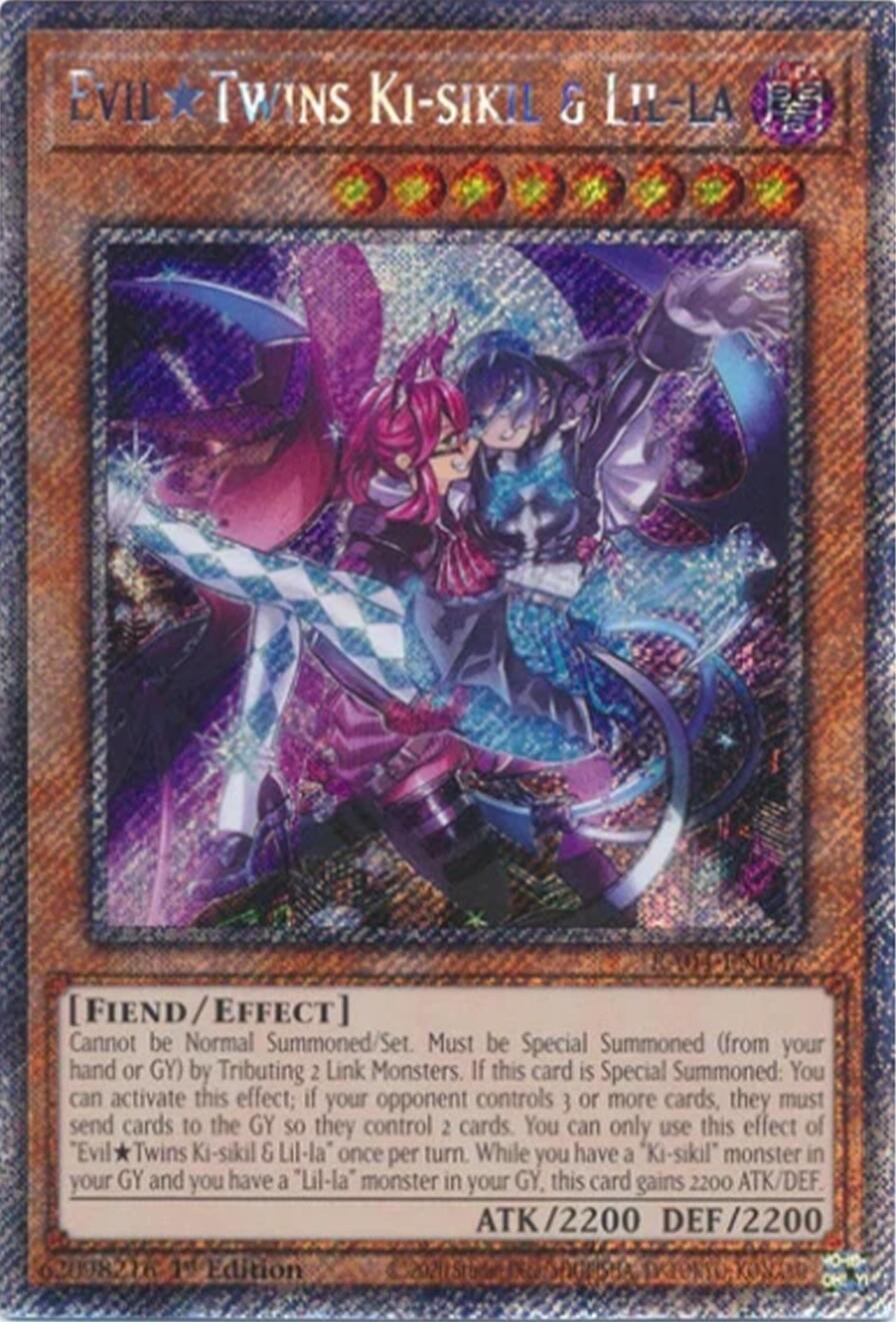EvilTwins Ki-sikil & Lil-la [RA04-EN037] Platinum Secret Rare | The Time Vault CA