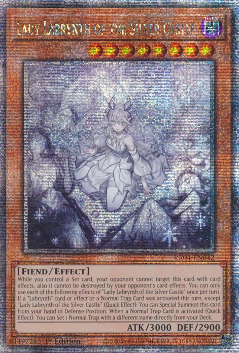 Lady Labrynth of the Silver Castle (New Art) [RA04-EN042] Quarter Century Secret Rare | The Time Vault CA