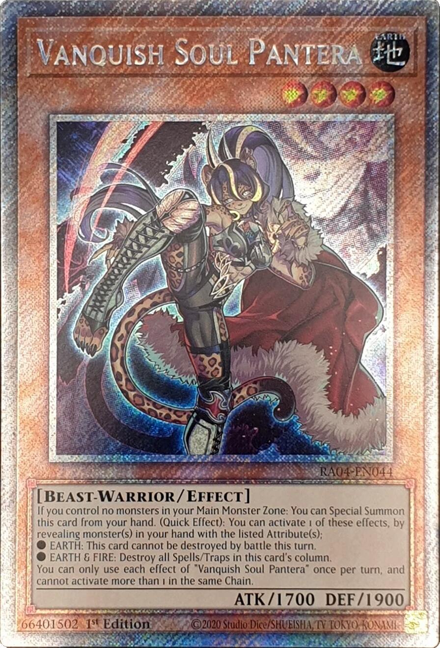 Vanquish Soul Pantera [RA04-EN044] Platinum Secret Rare | The Time Vault CA