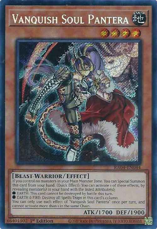 Vanquish Soul Pantera [RA04-EN044] Secret Rare | The Time Vault CA