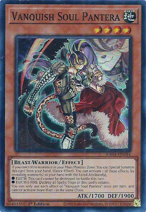 Vanquish Soul Pantera [RA04-EN044] Super Rare | The Time Vault CA