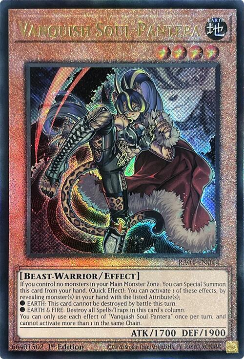 Vanquish Soul Pantera [RA04-EN044] Prismatic Ultimate Rare | The Time Vault CA