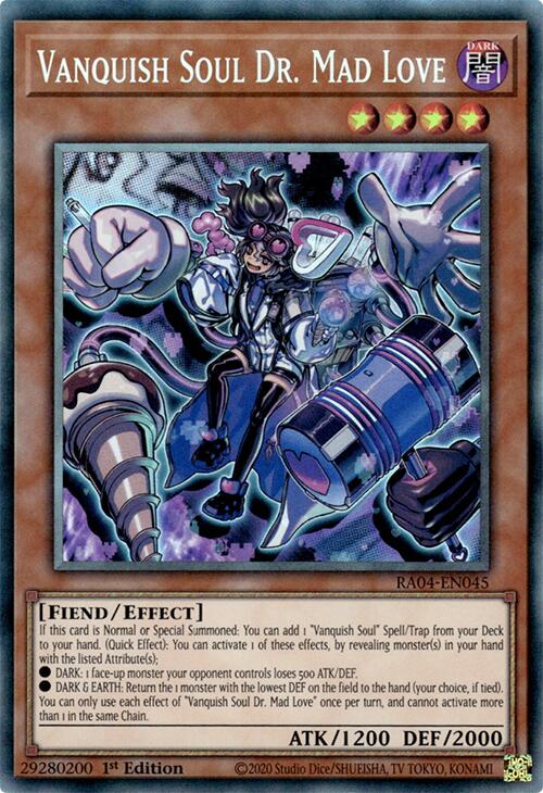Vanquish Soul Dr. Mad Love [RA04-EN045] Prismatic Collector's Rare | The Time Vault CA