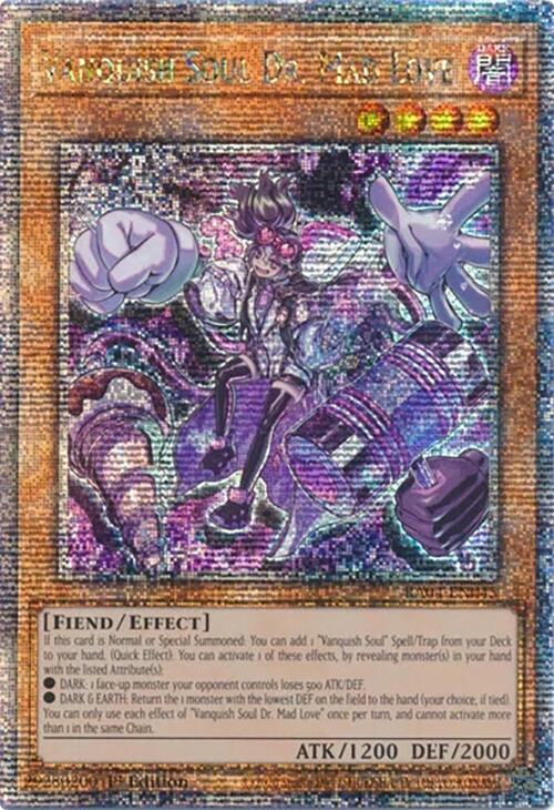 Vanquish Soul Dr. Mad Love [RA04-EN045] Quarter Century Secret Rare | The Time Vault CA