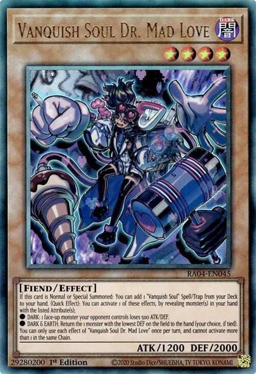 Vanquish Soul Dr. Mad Love [RA04-EN045] Prismatic Ultimate Rare | The Time Vault CA