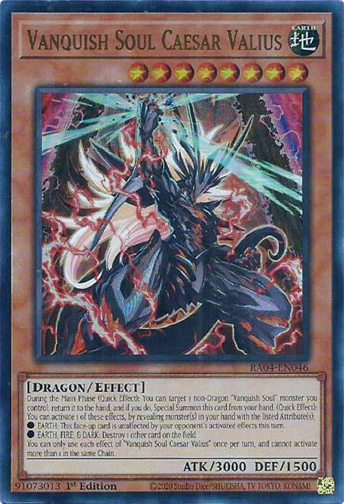 Vanquish Soul Caesar Valius [RA04-EN046] Ultra Rare | The Time Vault CA