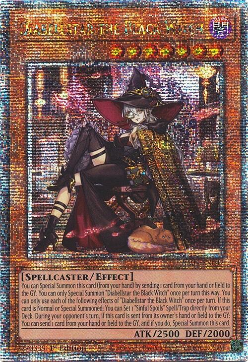 Diabellstar the Black Witch (New Art) [RA04-EN047] Quarter Century Secret Rare | The Time Vault CA