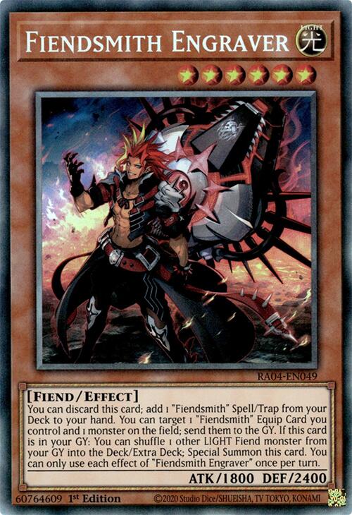 Fiendsmith Engraver [RA04-EN049] Prismatic Collector's Rare | The Time Vault CA