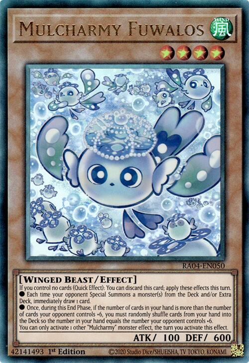 Mulcharmy Fuwalos [RA04-EN050] Prismatic Ultimate Rare | The Time Vault CA