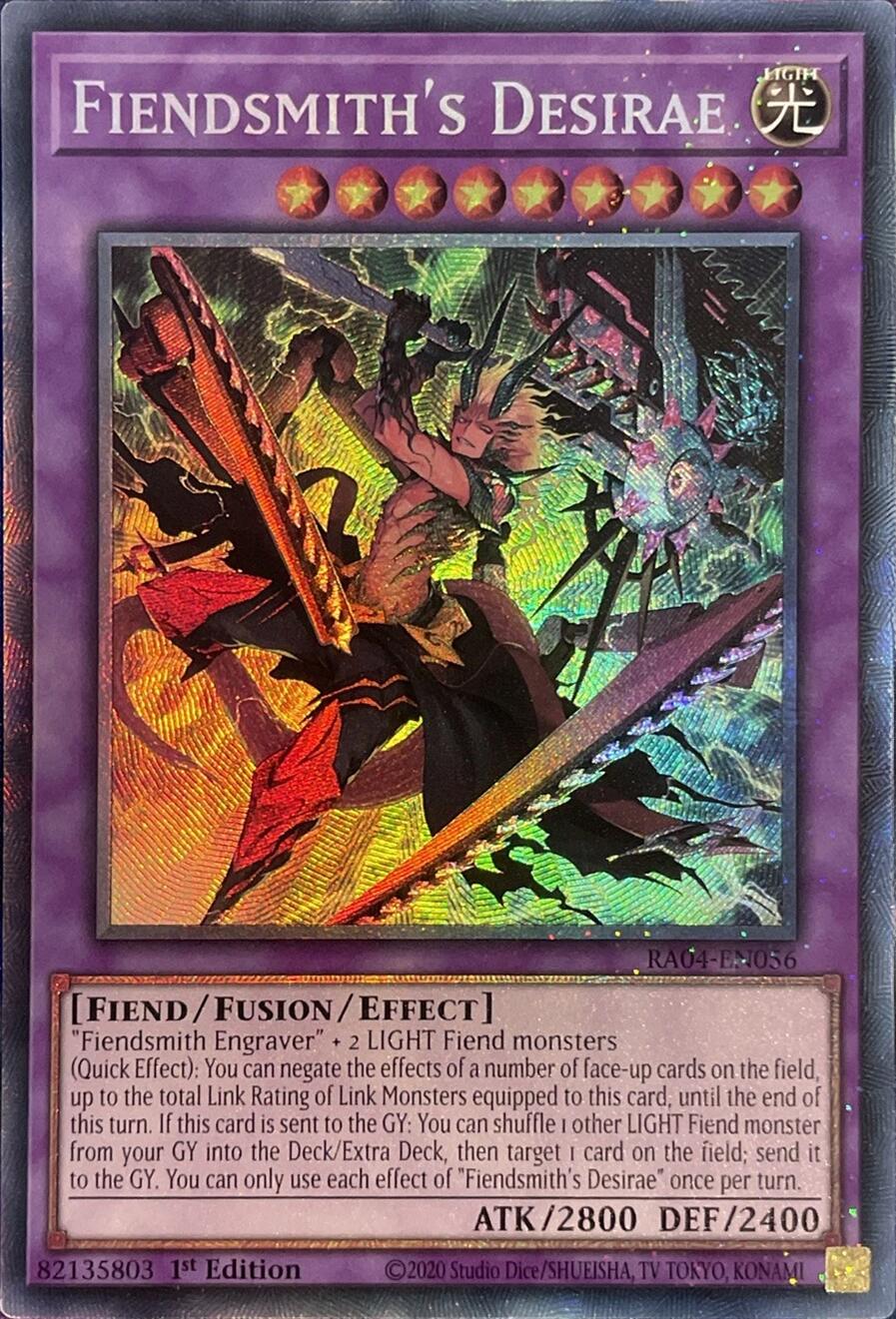 Fiendsmith's Desirae [RA04-EN056] Prismatic Collector's Rare | The Time Vault CA